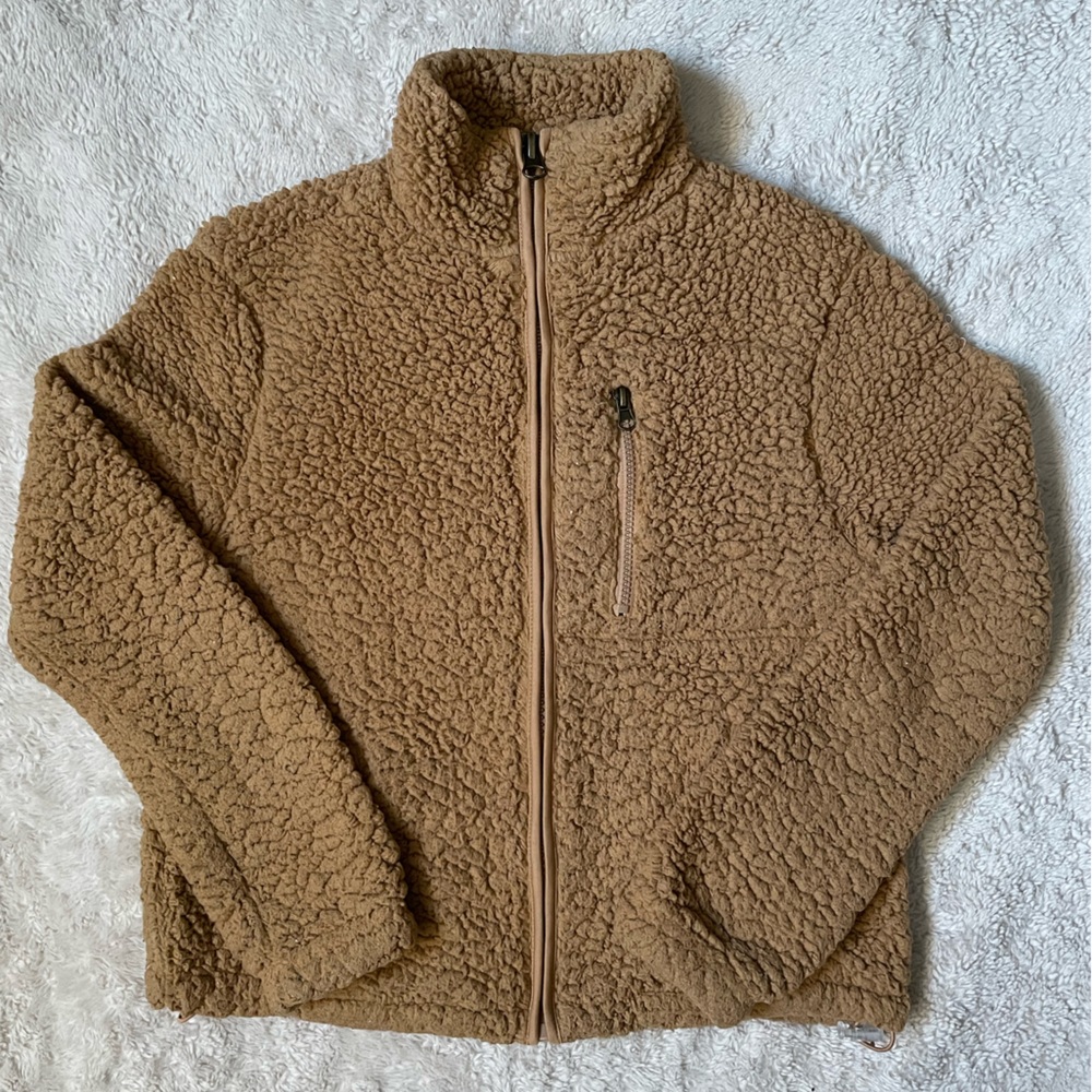 Garage Tan Sherpa Jacket